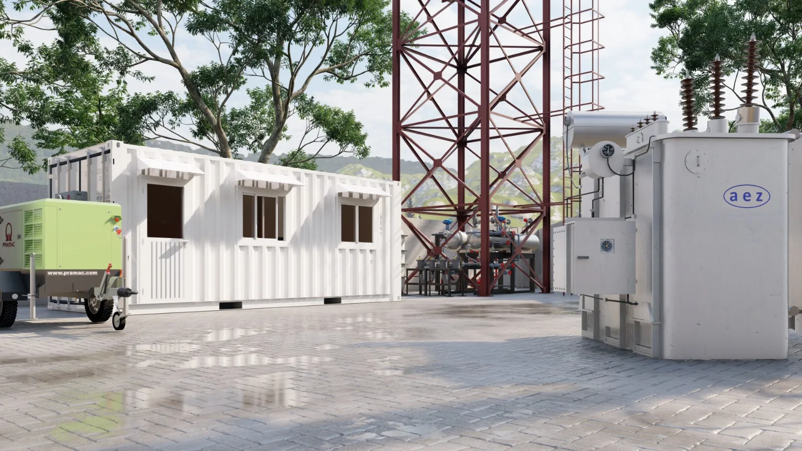 Telmek Energy Solutions gas-to-power installation site.